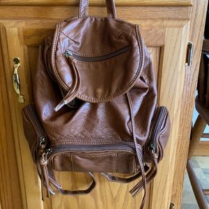 Brown backpack